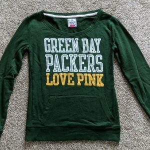 VS Pink Green Bay Packers sweatshirt